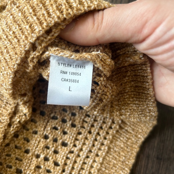NWOT Sage the Label Starburst Open Knit Sweater - Picture 4 of 5
